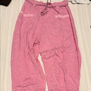 Free People Pink Barrel Sweatpants